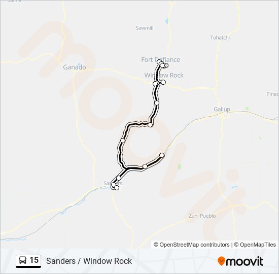 15 bus Line Map