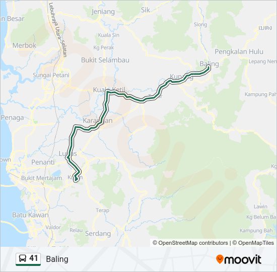 41 Bus Line Map