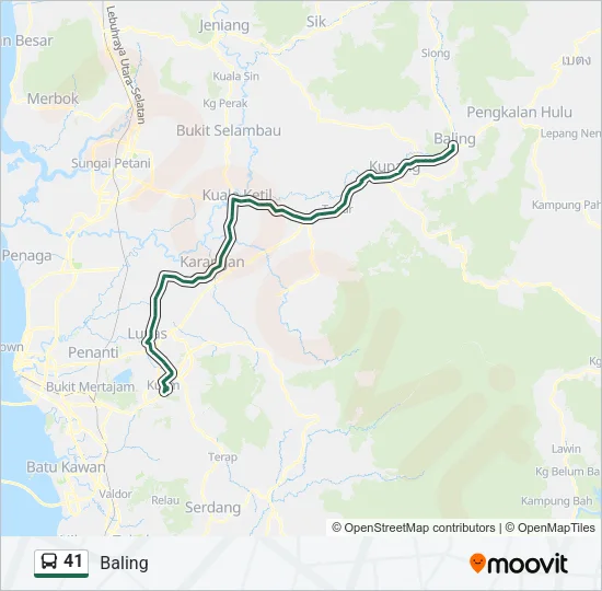 41 Bus Line Map