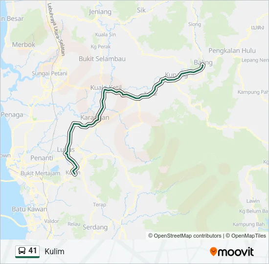 41 Bus Line Map