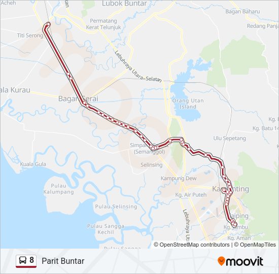 8 Bus Line Map