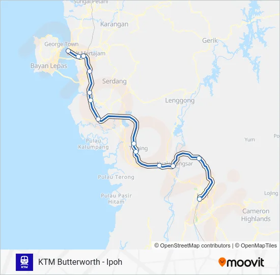 IPOH LINE Train Line Map