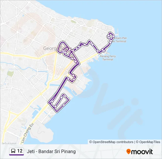 12 Bus Line Map