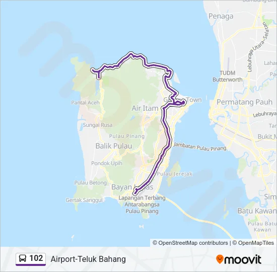 102 Bus Line Map