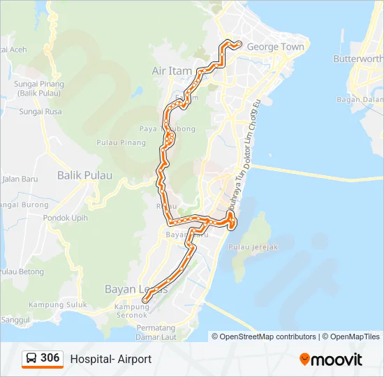 306 Bus Line Map