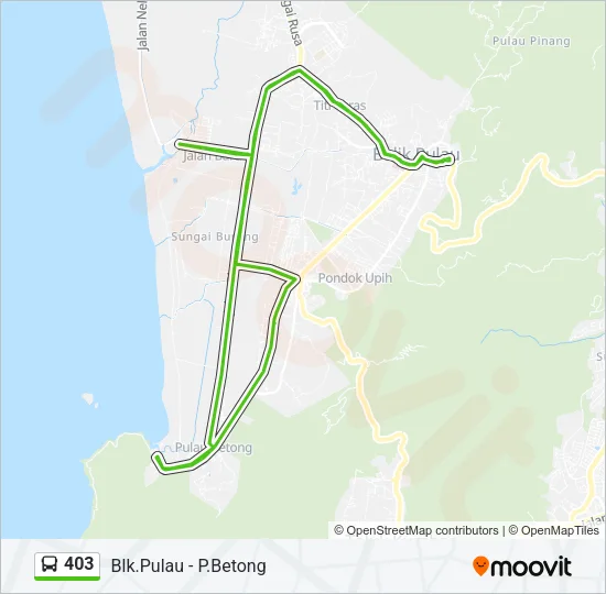 403 Bus Line Map