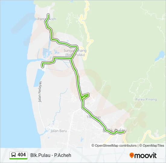 404 Bus Line Map