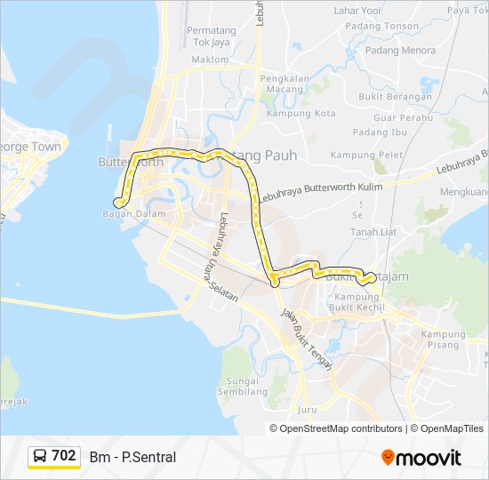 702 Bus 702 Route: Schedules, Stops & Maps - Bm - P.Sentral (Updated)
