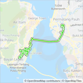 C13A Bus Line Map
