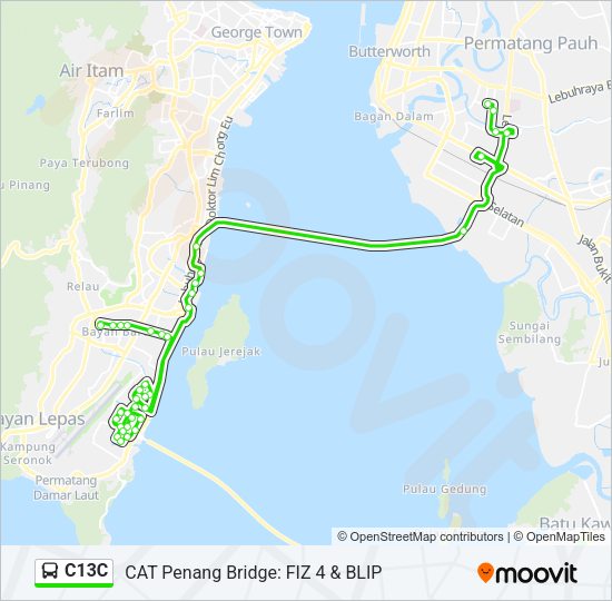 C13C Bus Line Map
