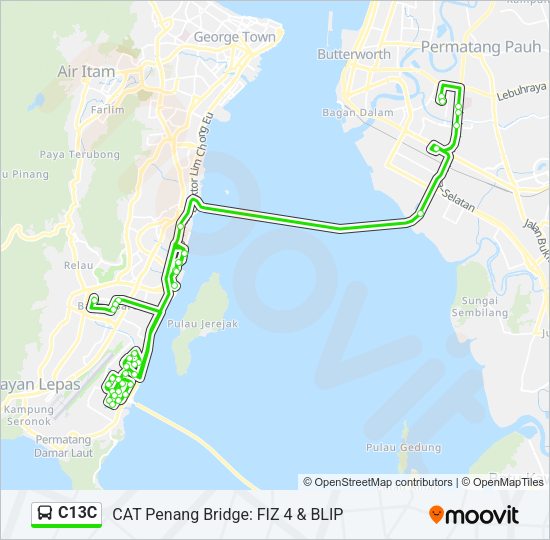 C13C Bus Line Map
