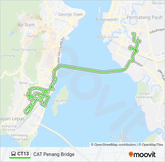 CT13 Bus Line Map