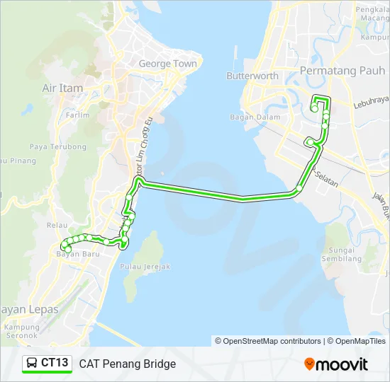 CT13 Bus Line Map