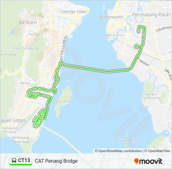 CT13 Bus Line Map