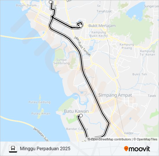 PERPADUAN Bus Line Map