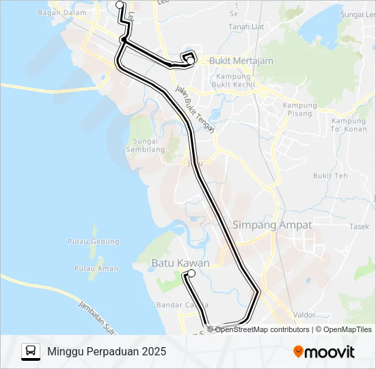 PERPADUAN Bus Line Map