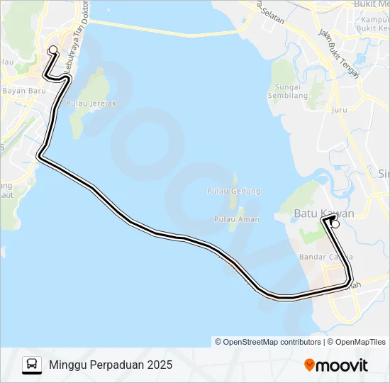 PERPADUAN Bus Line Map