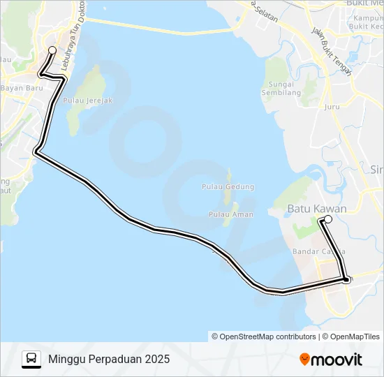 PERPADUAN Bus Line Map