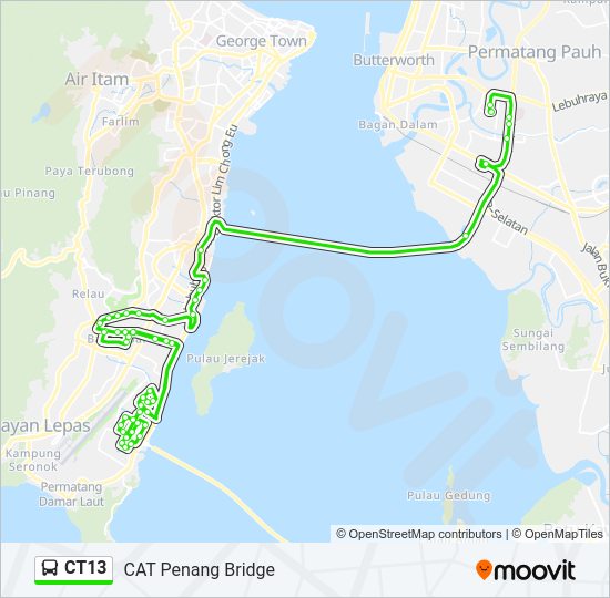 Peta Laluan bas CT13