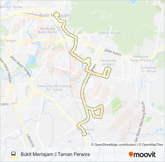 15/16/17 Bus Line Map