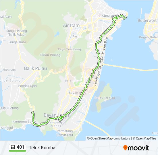 401 Route: Schedules, Stops & Maps - Jeti - Teluk Kumbar (Updated)