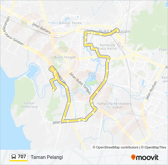 707  Line Map