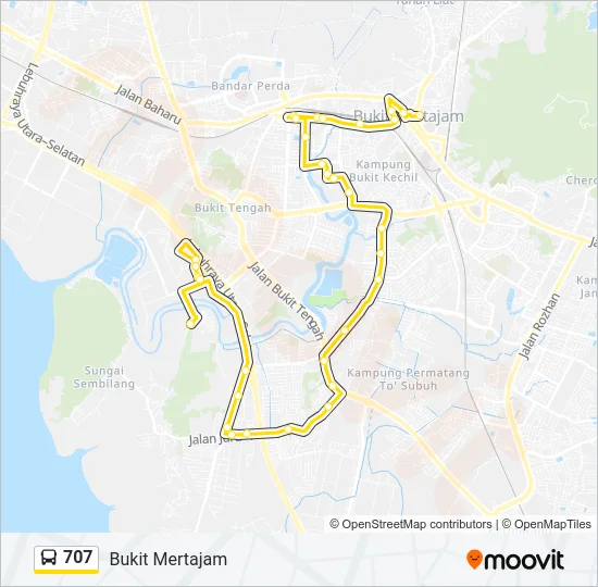 707  Line Map