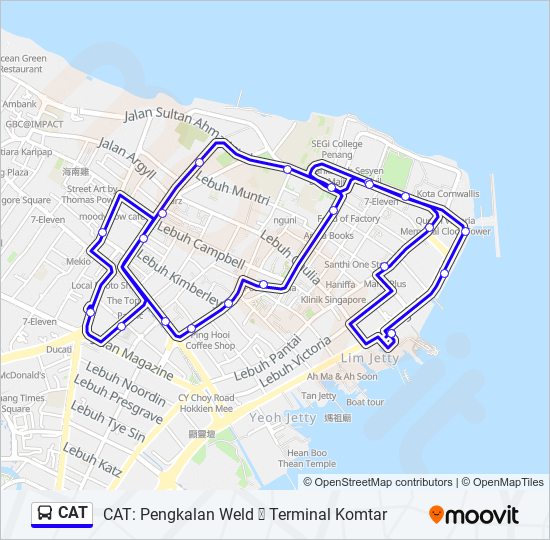 CAT bus Line Map