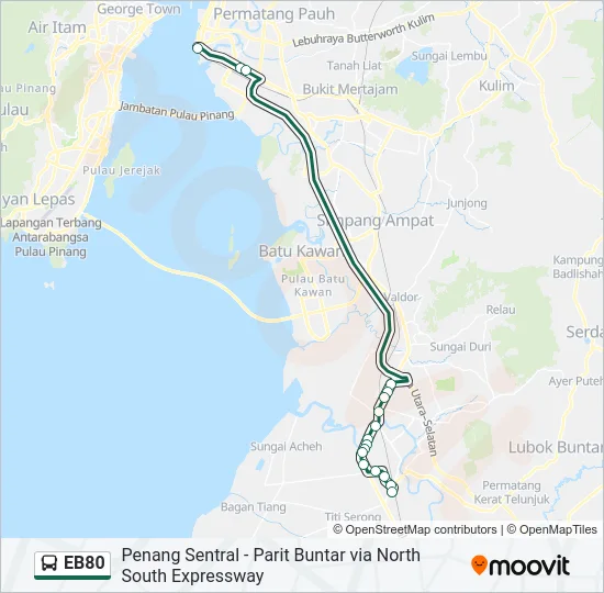 EB80  Line Map
