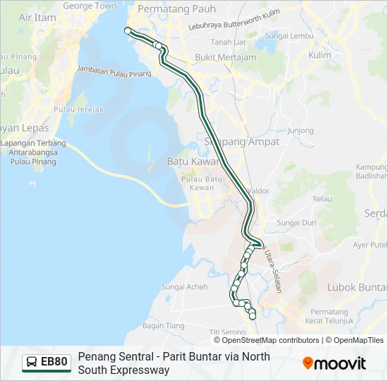 EB80  Line Map