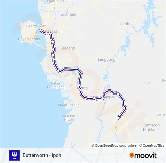 PADANG RENGAS LINE  Line Map