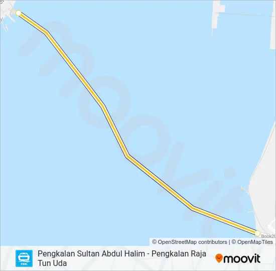 FERI Ferry Line Map