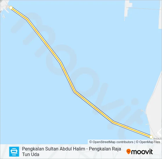 FERI Ferry Line Map