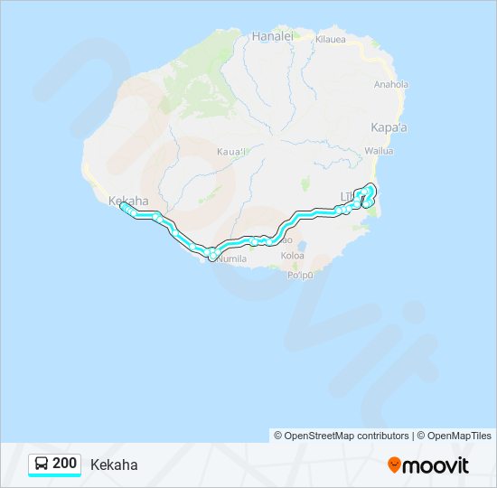 200 Route Schedules, Stops & Maps Kekaha (Updated)