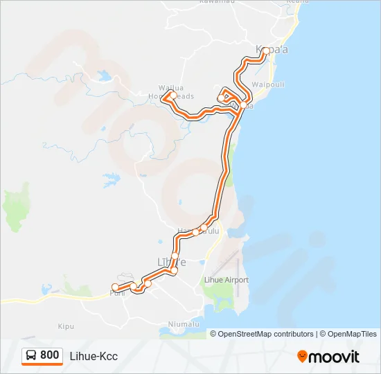 800 Bus Line Map