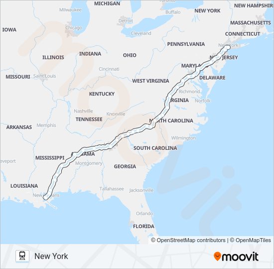 CRESCENT Train Line Map
