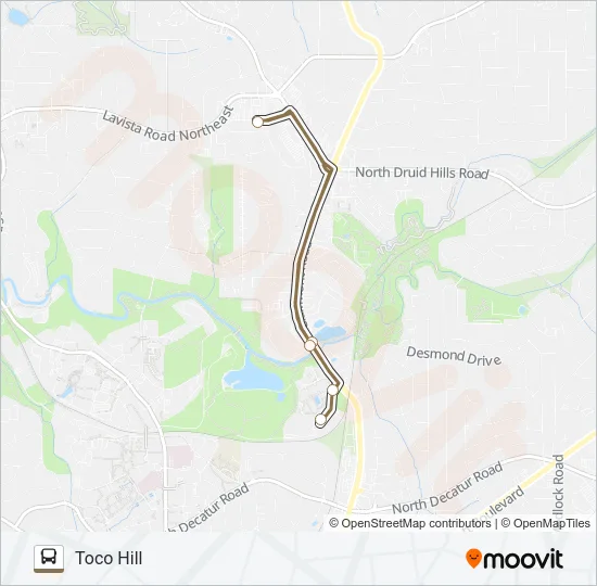 TOCO HILL Bus Line Map