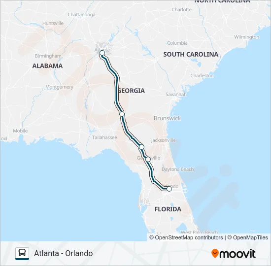 GREYHOUND US0632 Bus Line Map