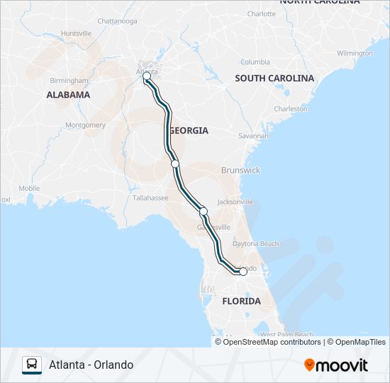GREYHOUND US0632 Bus Line Map