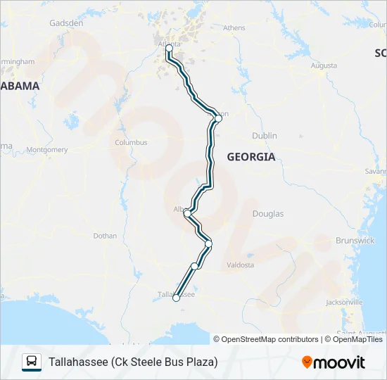 GREYHOUND US0636 Bus Line Map