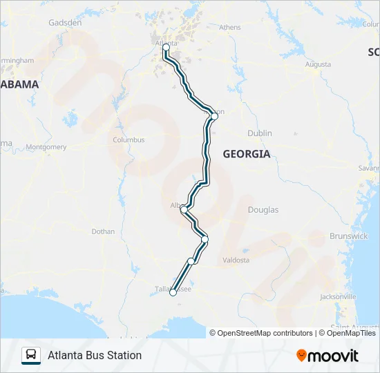 GREYHOUND US0636 Bus Line Map