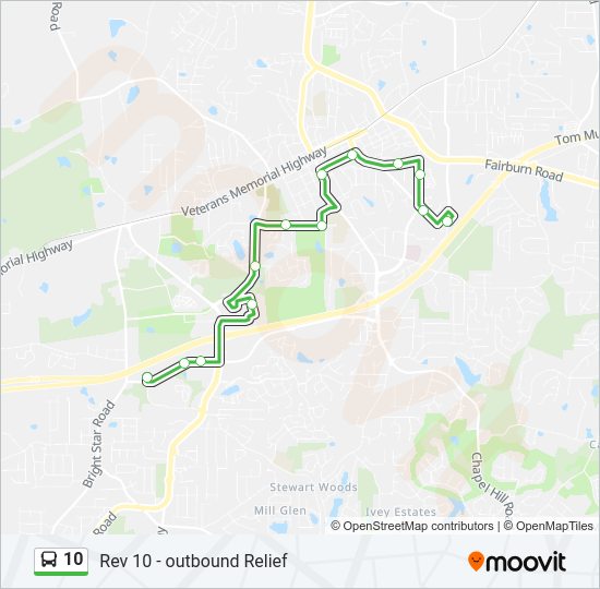 10 Bus Line Map