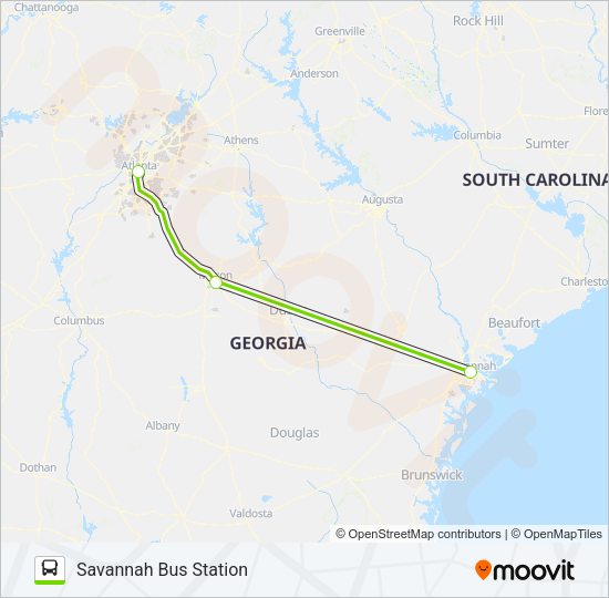 FLIXBUS 2480 Bus Line Map