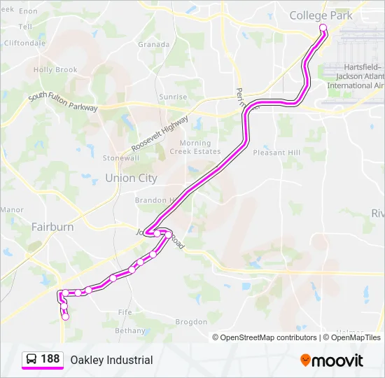 188 Bus Line Map