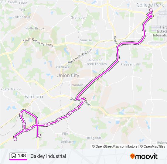 188 Route: Schedules, Stops & Maps - College Park Station Via Creekwood  Road (Updated)
