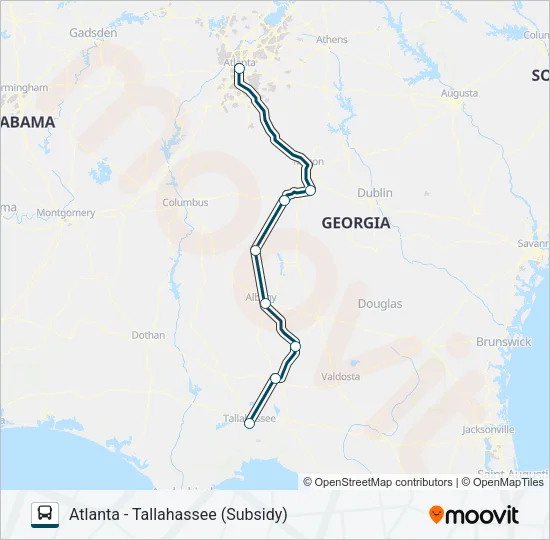 GREYHOUND US0636S Bus Line Map