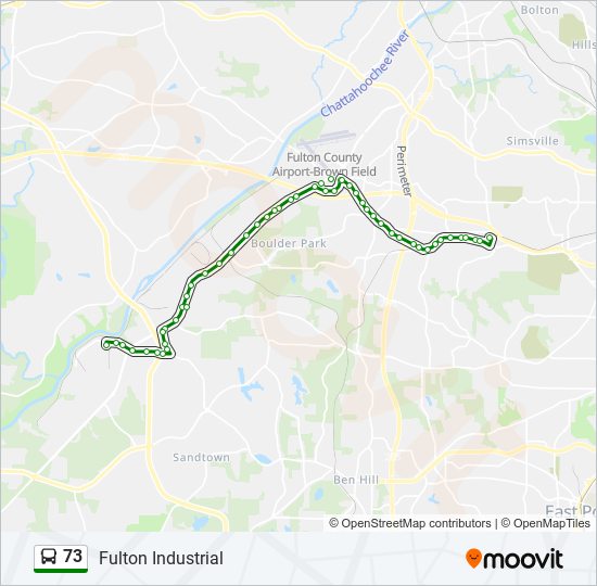 73 bus Line Map