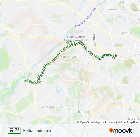 73 Bus Line Map