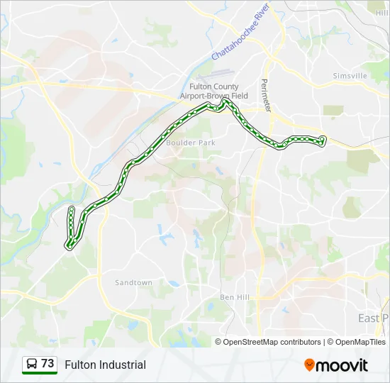 73 Bus Line Map