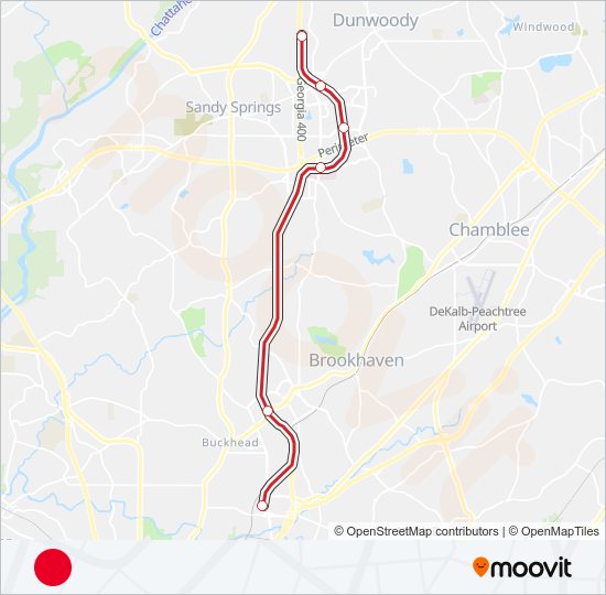 RED Subway Line Map